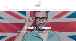 Desktop Screenshot of onobaidiomas.com